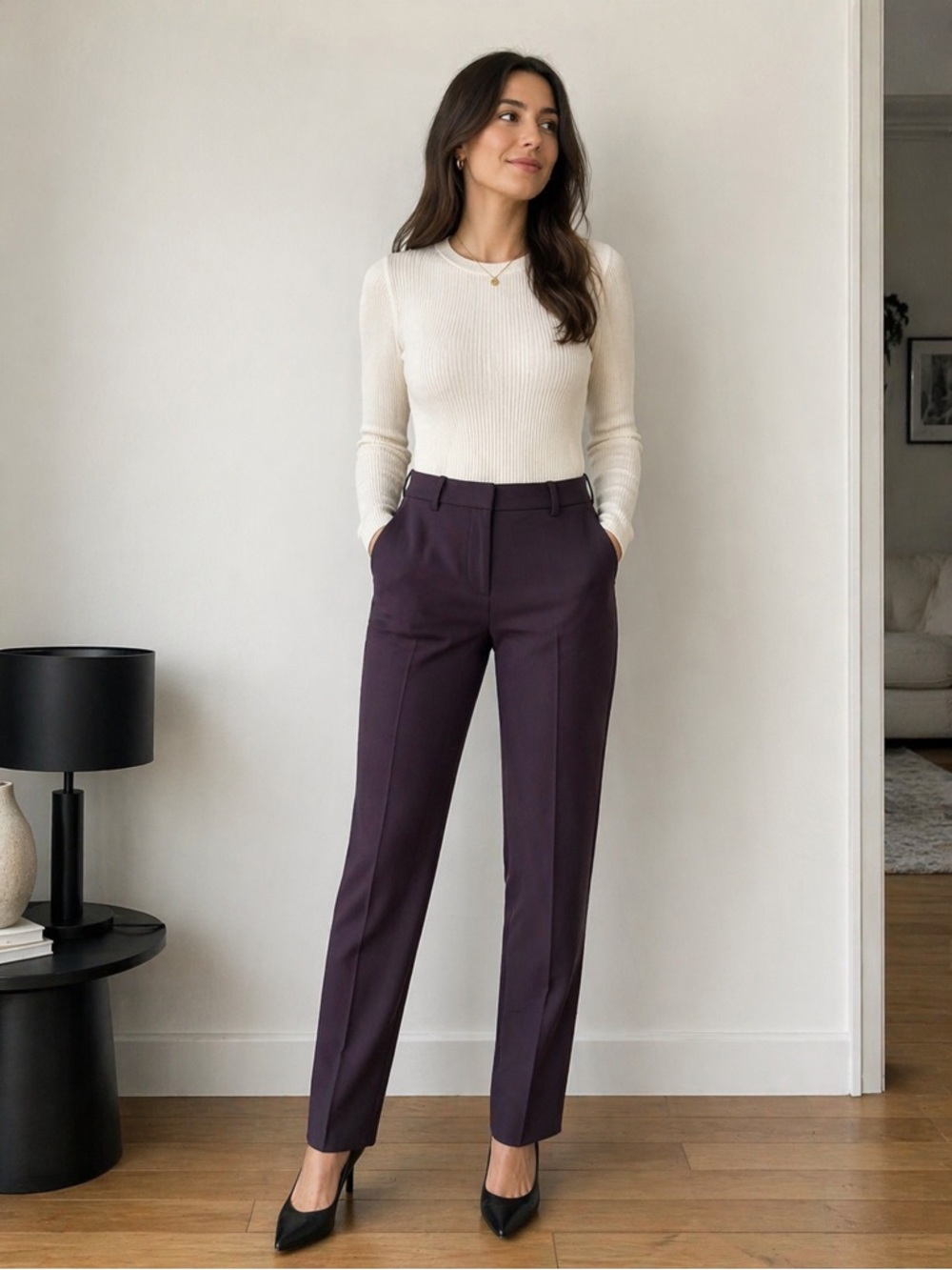 Ann Taylor Purple Dress Pants